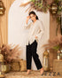 Button-Down Cotton Lapel Top 62111
